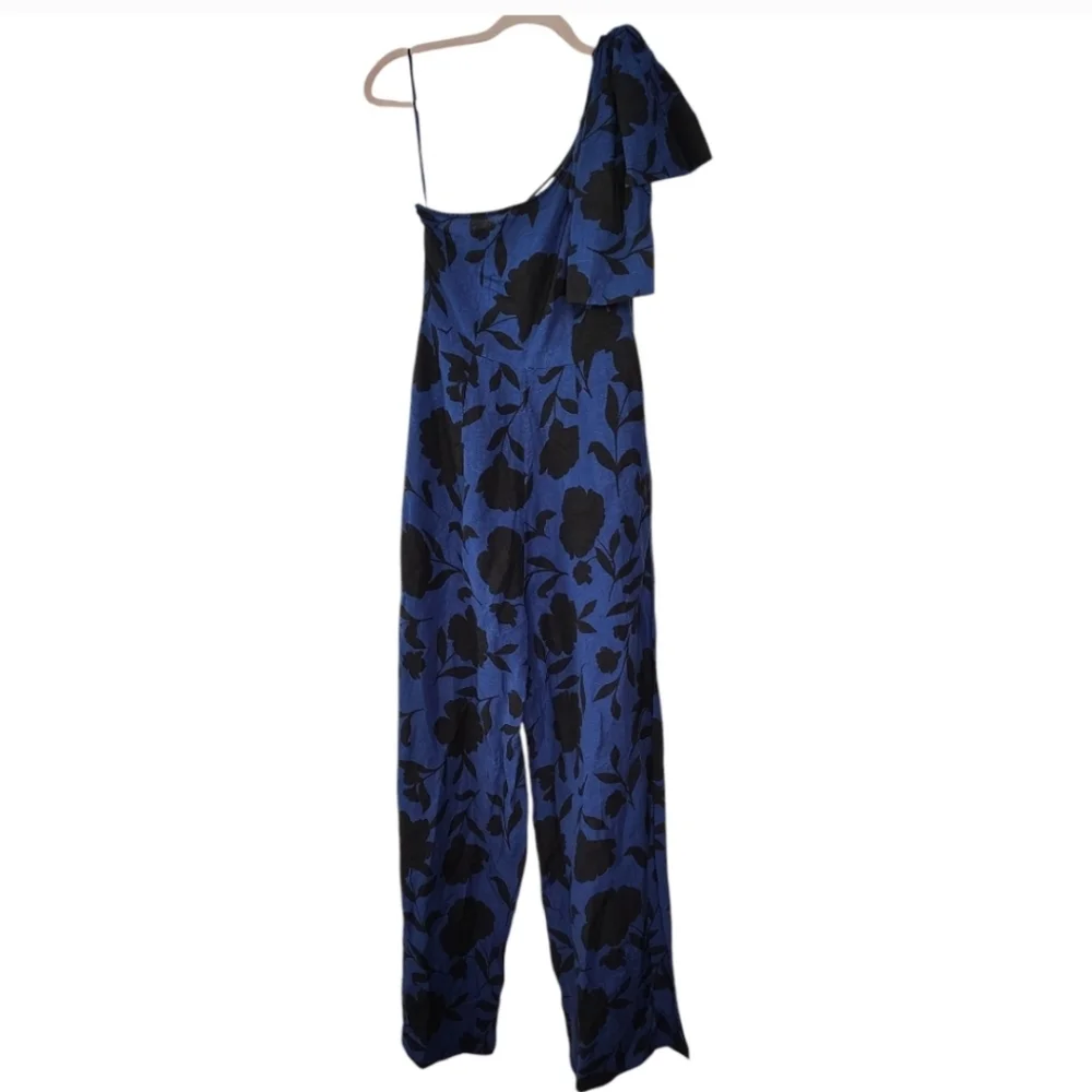 NWT Kate Spade X Target Women’s Size 17 Floral One Shoulder Linen Blend Jumpsuit